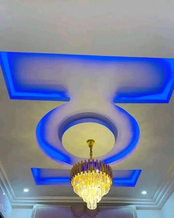 Blue LED POP Ceiling